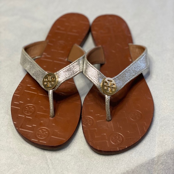Tory Burch Silver Thora sandals